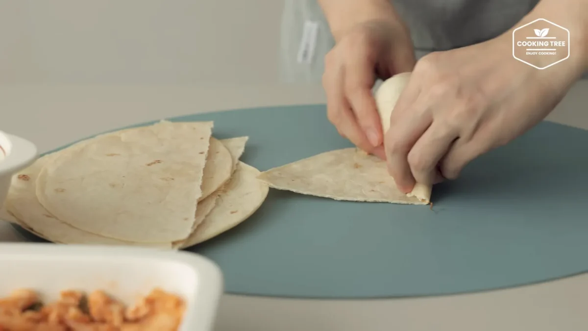 Tofu Cabbage Tortilla Pizza Recipe