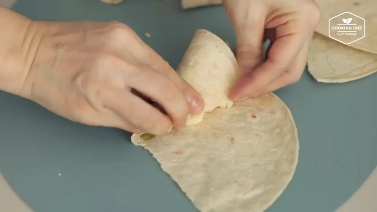 Tofu Cabbage Tortilla Pizza Recipe