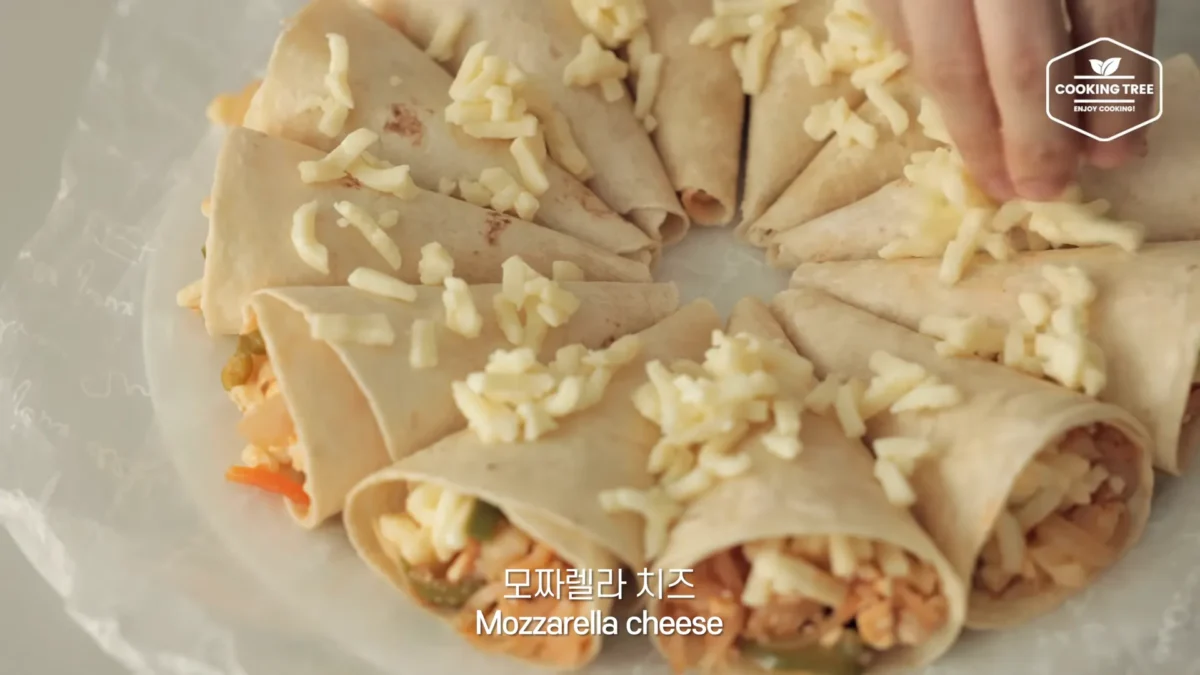 Tofu Cabbage Tortilla Pizza Recipe