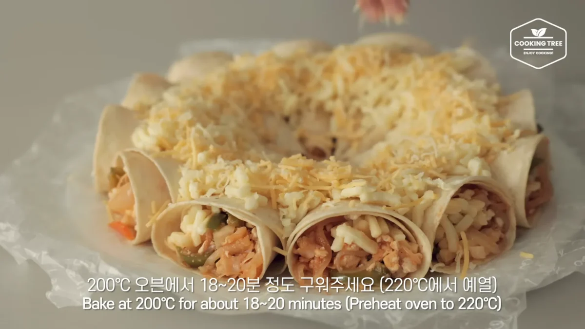 Tofu Cabbage Tortilla Pizza Recipe