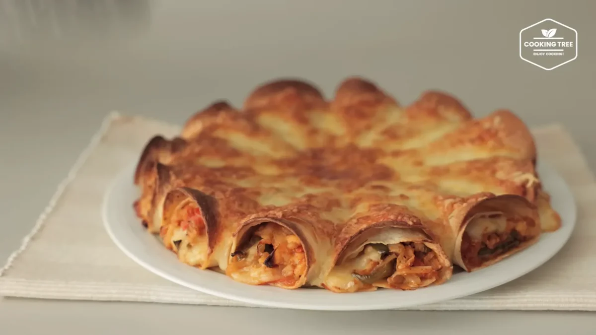 Tofu Cabbage Tortilla Pizza Recipe