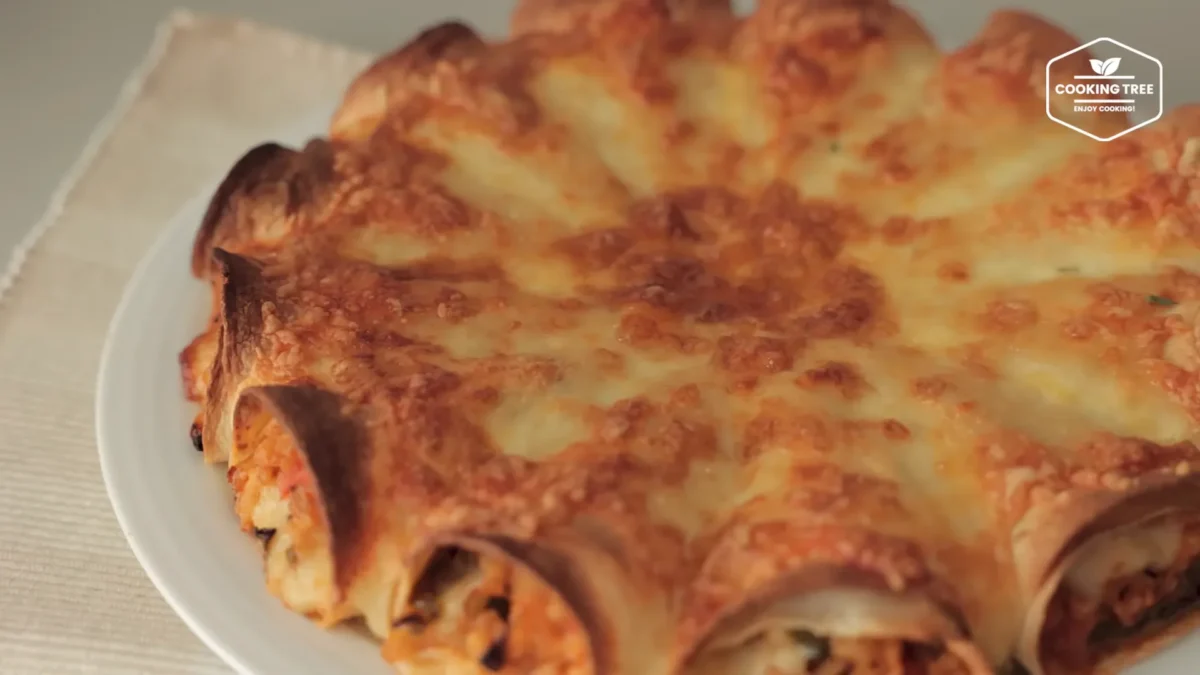 Tofu Cabbage Tortilla Pizza Recipe