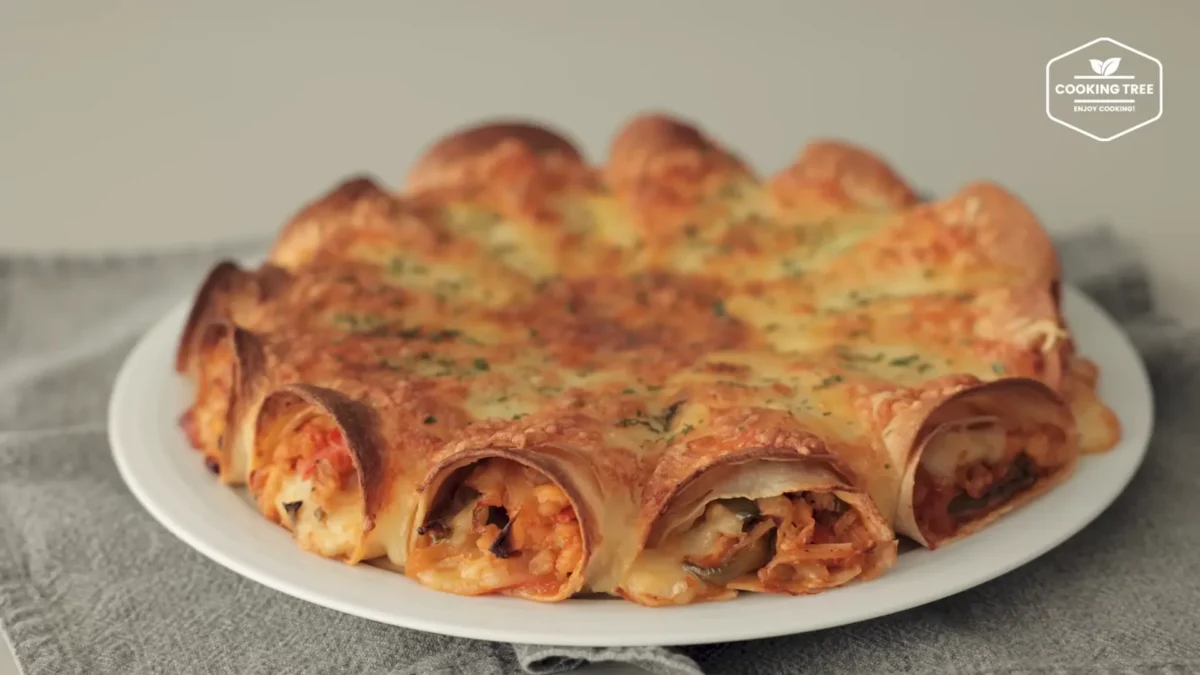 Tofu Cabbage Tortilla Pizza Recipe