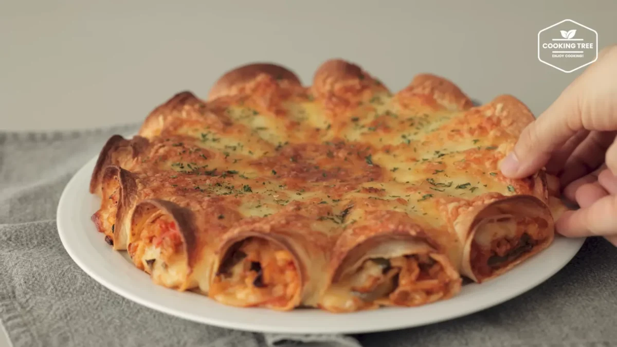Tofu Cabbage Tortilla Pizza Recipe