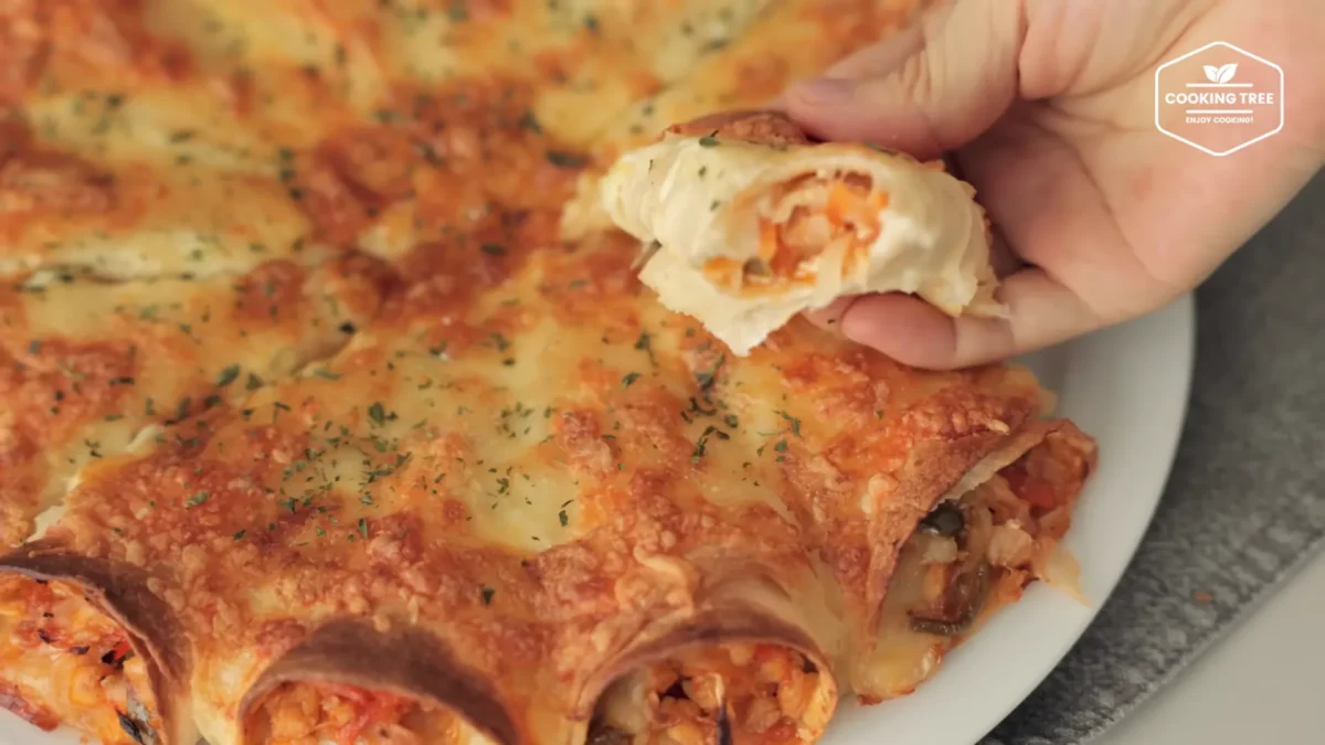 Tofu Cabbage Tortilla Pizza Recipe