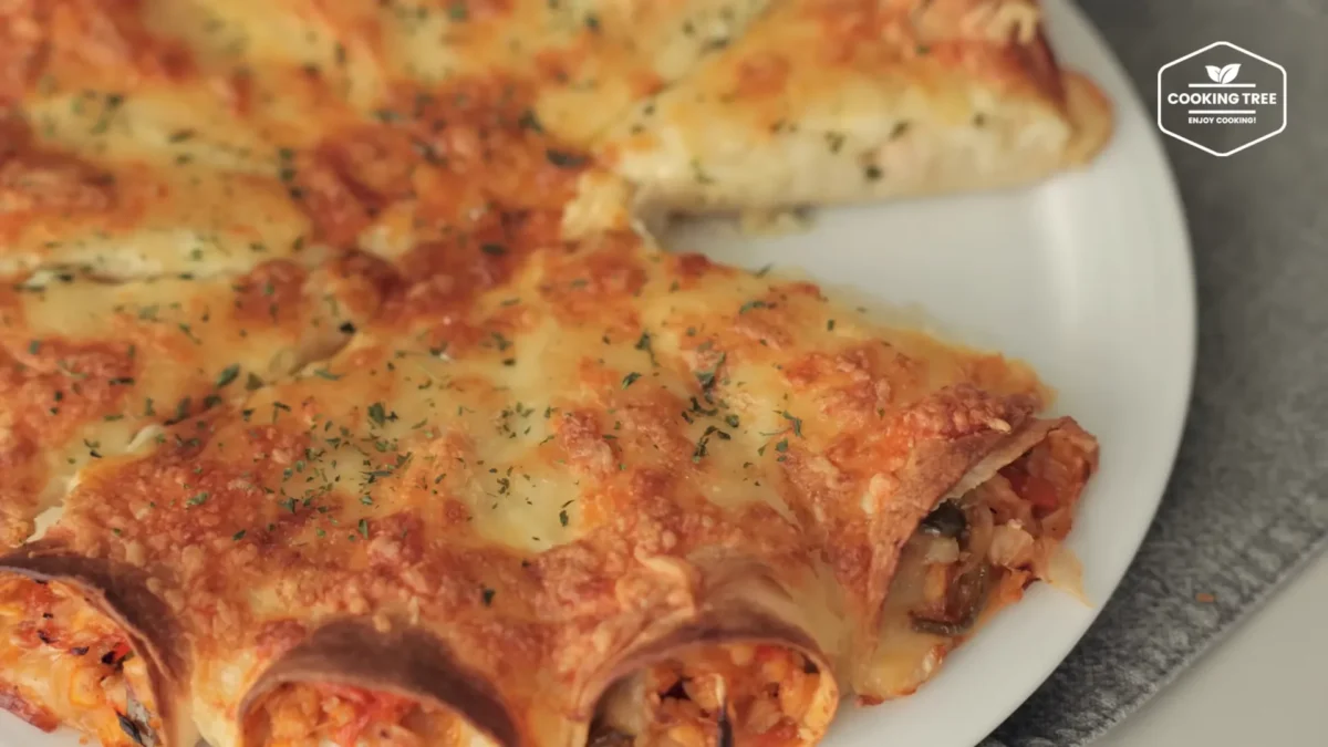 Tofu Cabbage Tortilla Pizza Recipe