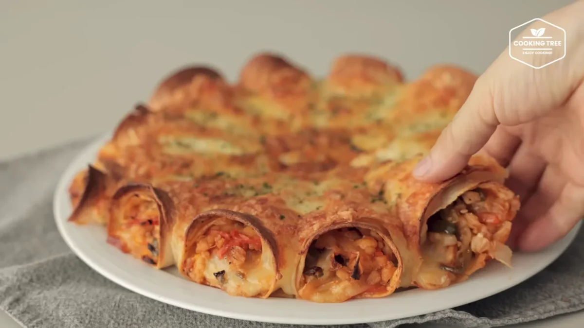 Tofu Cabbage Tortilla Pizza Recipe