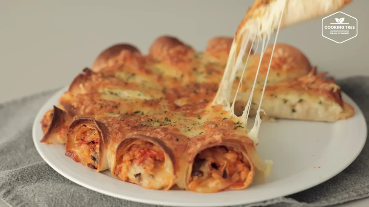 Tofu Cabbage Tortilla Pizza Recipe