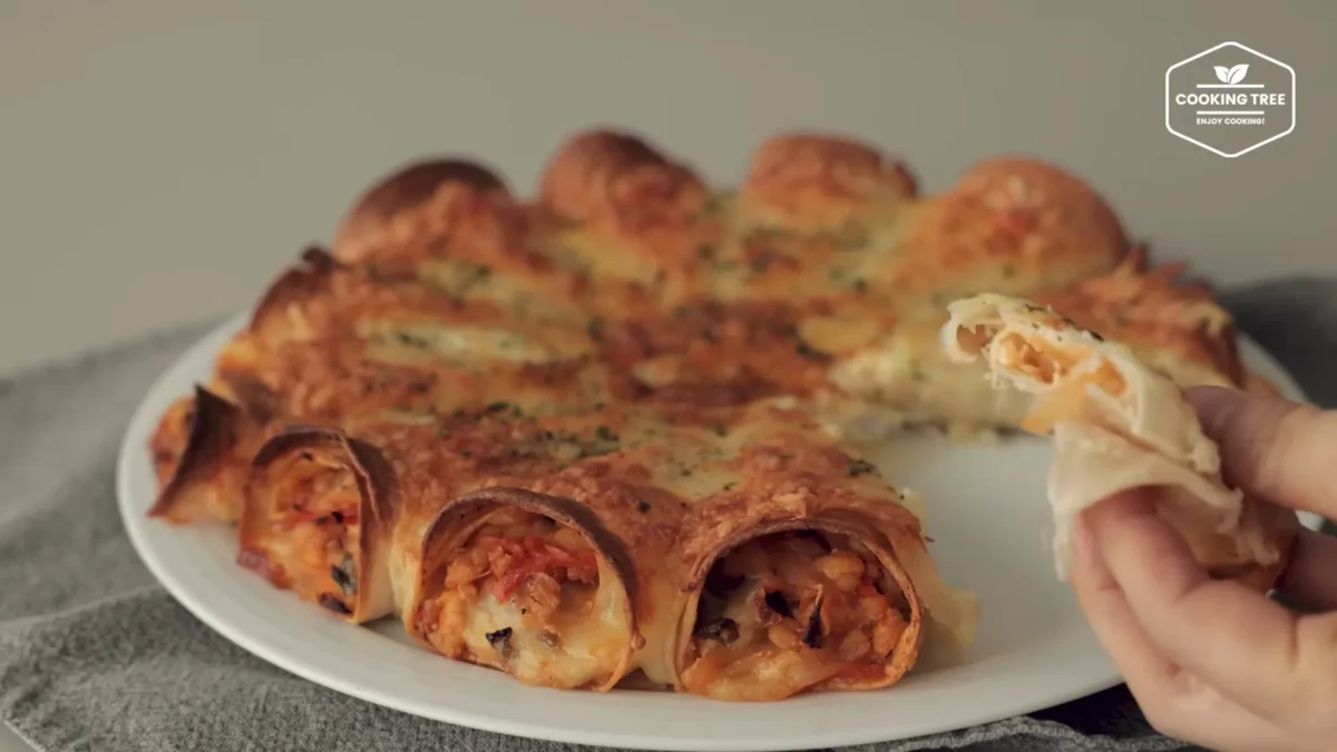 Tofu Cabbage Tortilla Pizza Recipe