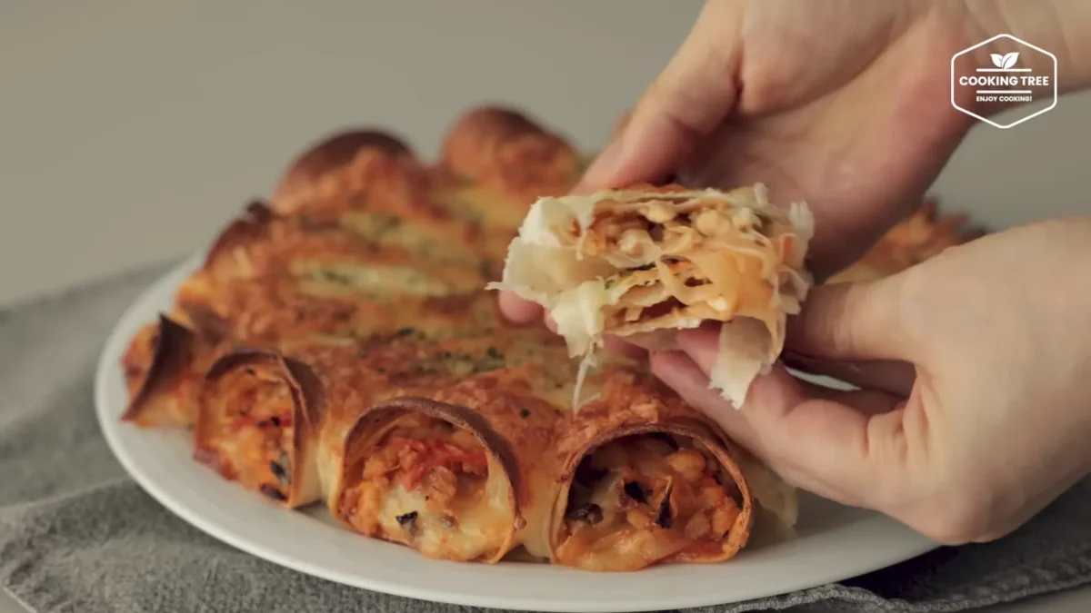 Tofu Cabbage Tortilla Pizza Recipe