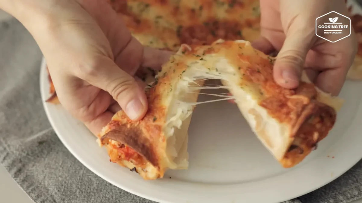 Tofu Cabbage Tortilla Pizza Recipe