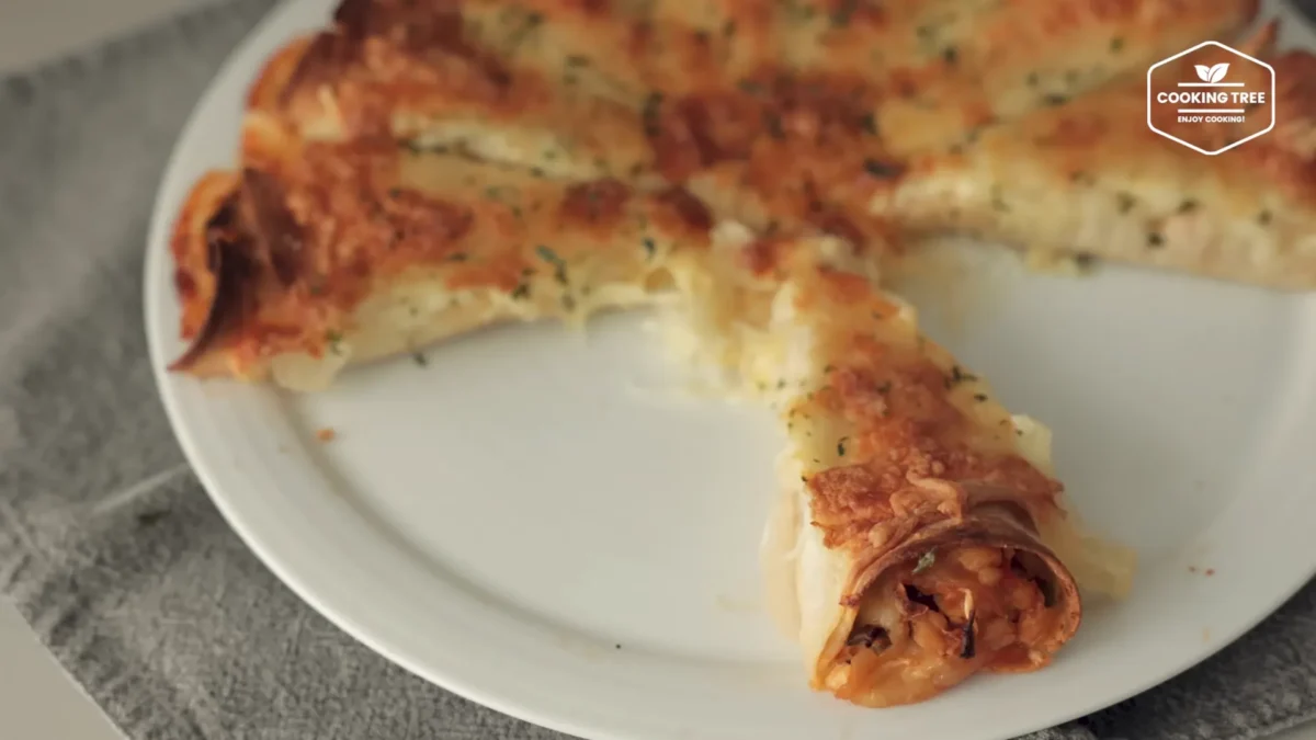 Tofu Cabbage Tortilla Pizza Recipe