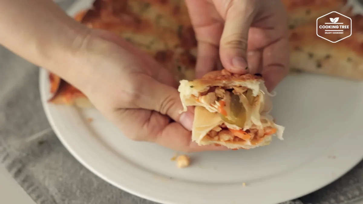 Tofu Cabbage Tortilla Pizza Recipe