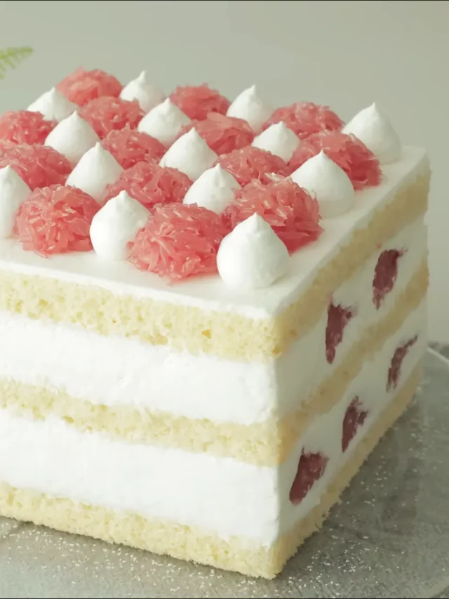Fluffy Grapefruit Cake 🍊