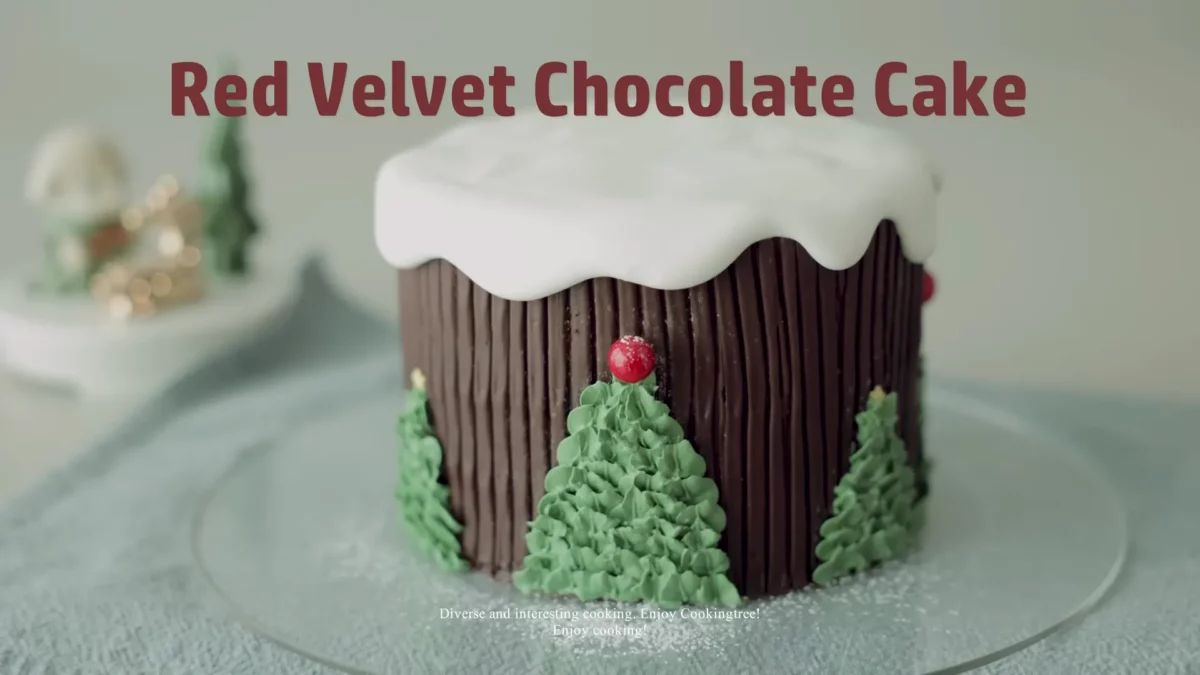 Christmas Red Velvet Chocolate Cake Recipe