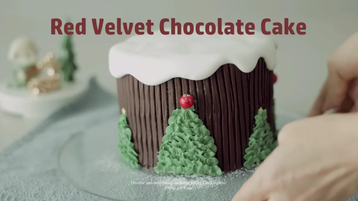 Christmas Red Velvet Chocolate Cake Recipe