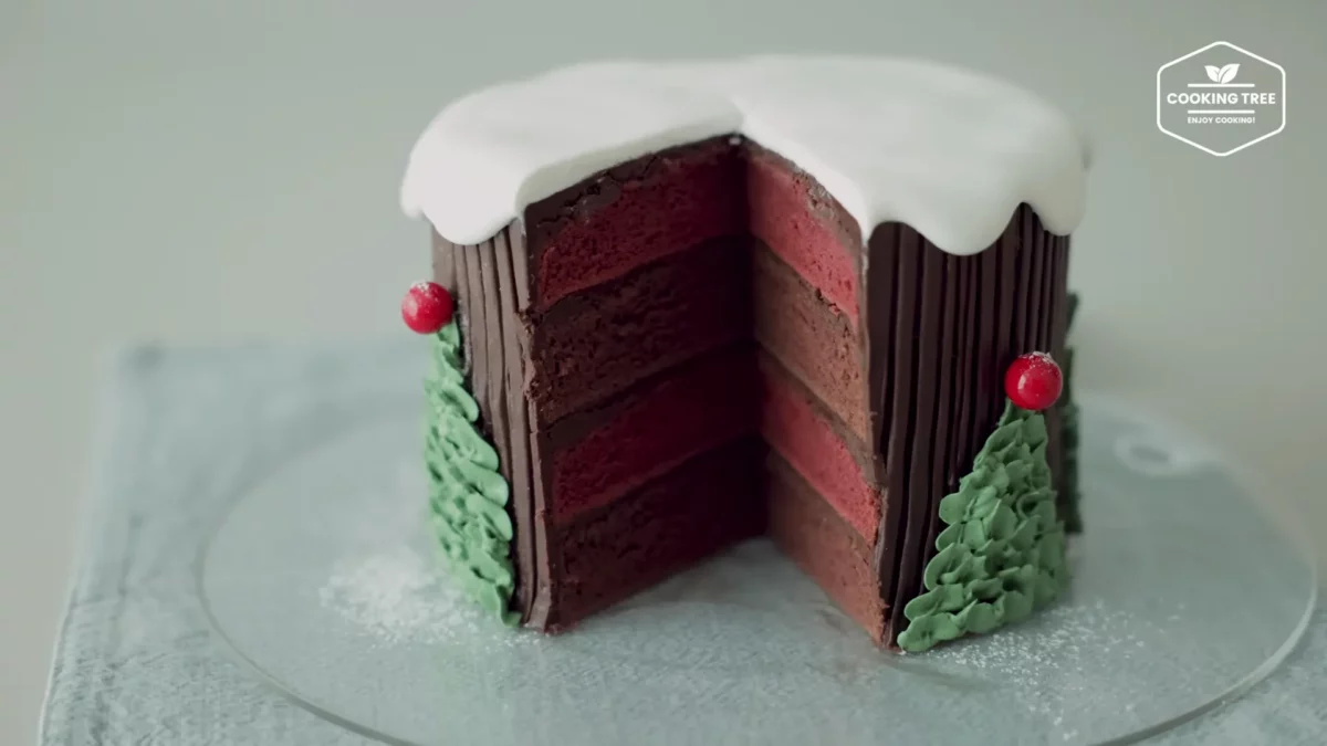Christmas Red Velvet Chocolate Cake Recipe