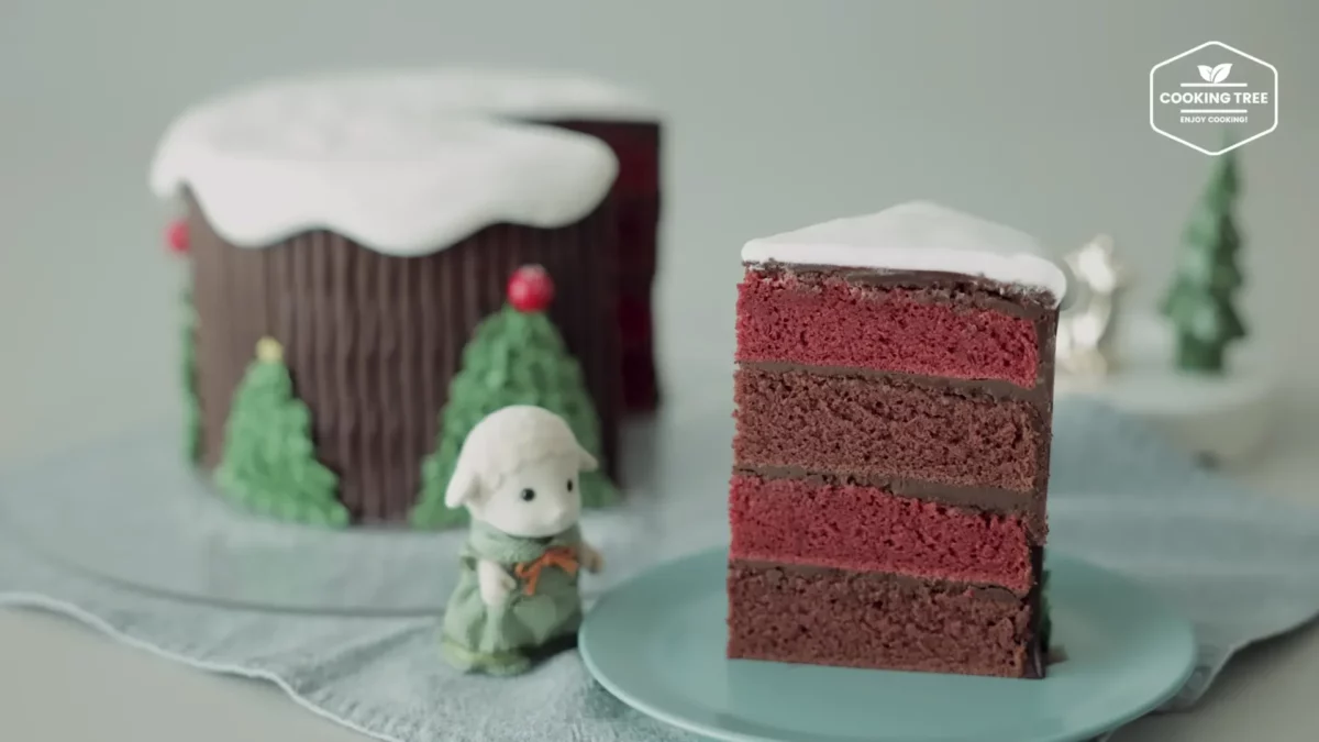 Christmas Red Velvet Chocolate Cake Recipe