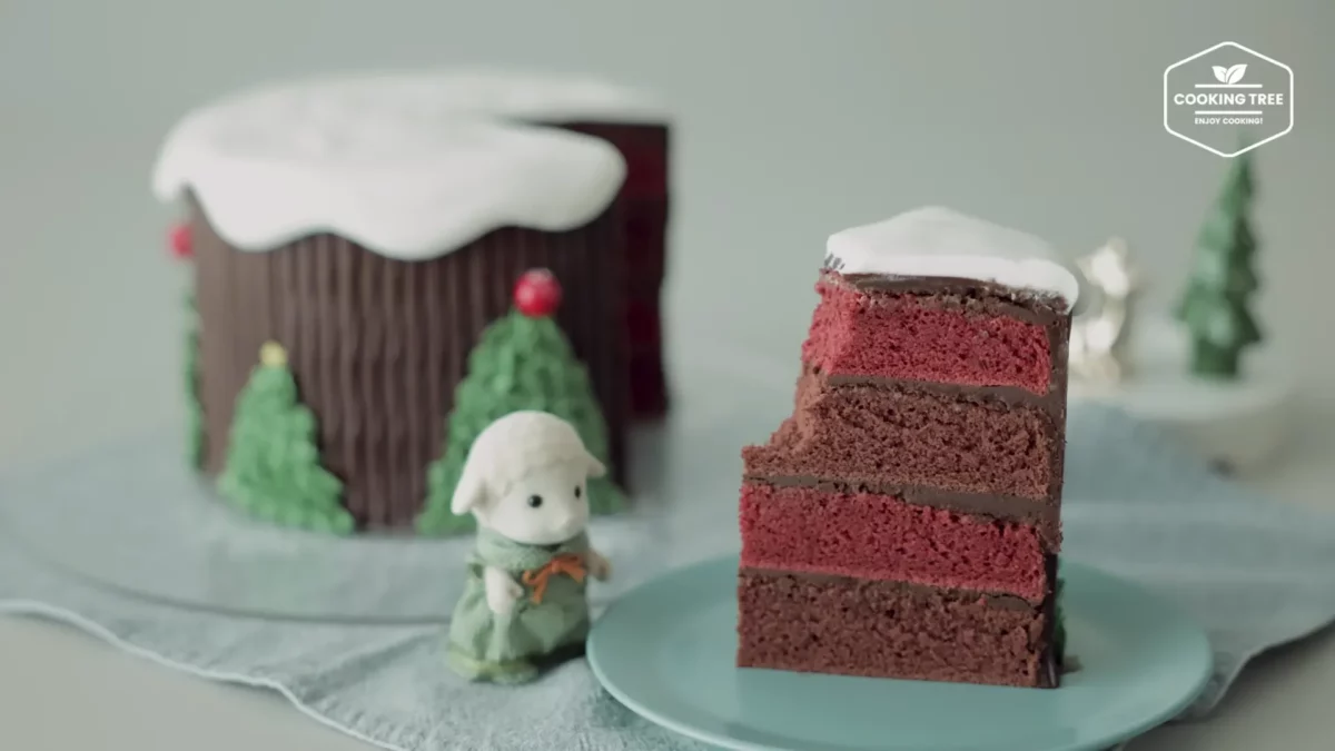 Christmas Red Velvet Chocolate Cake Recipe