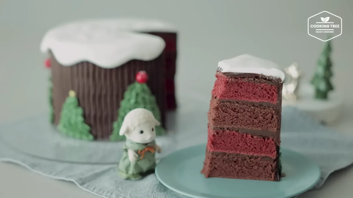 Christmas Red Velvet Chocolate Cake Recipe