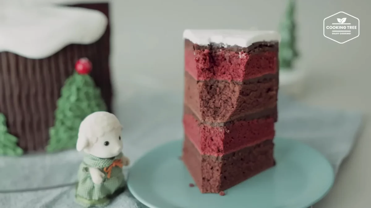 Christmas Red Velvet Chocolate Cake Recipe