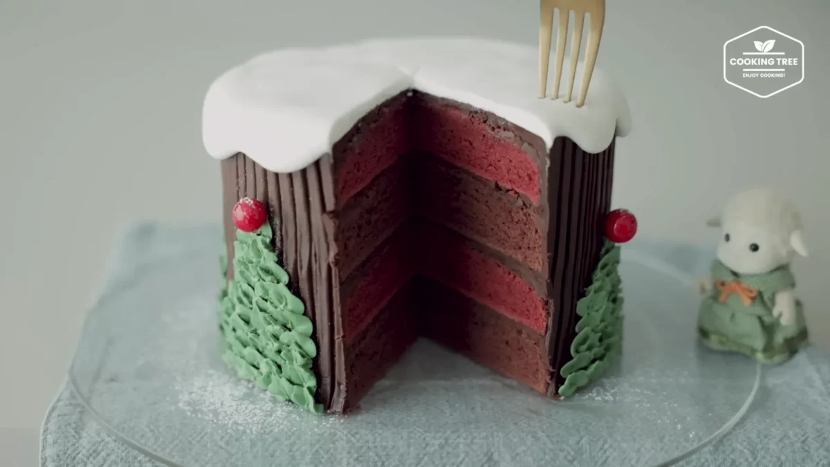 Christmas Red Velvet Chocolate Cake Recipe