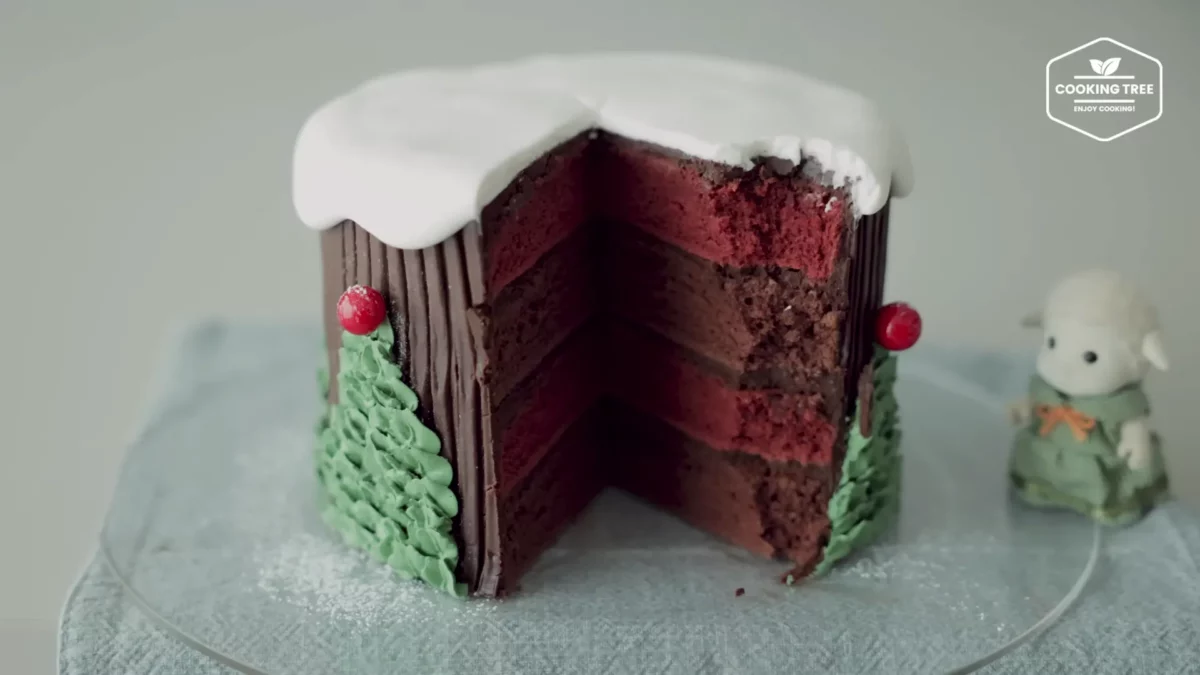 Christmas Red Velvet Chocolate Cake Recipe