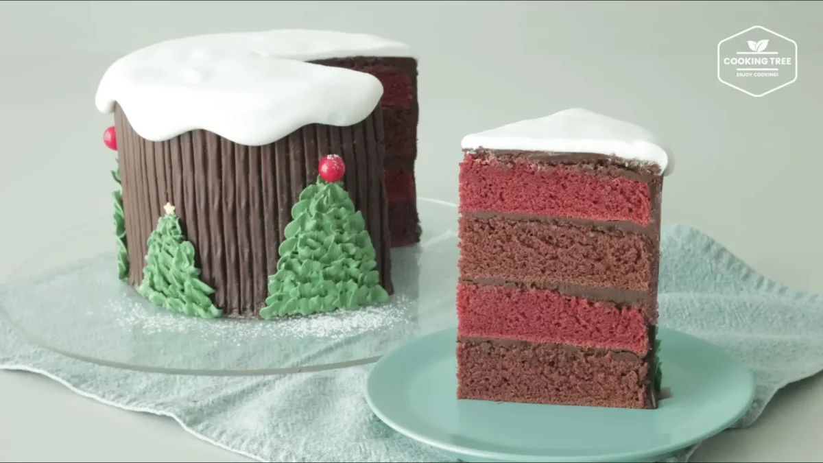 Christmas Red Velvet Chocolate Cake Recipe