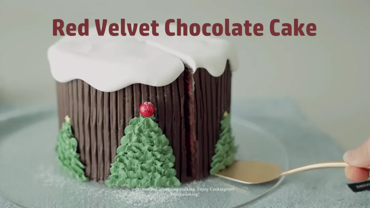 Christmas Red Velvet Chocolate Cake Recipe