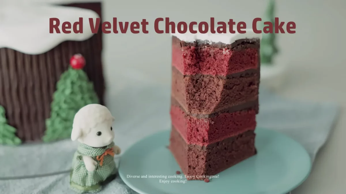 Christmas Red Velvet Chocolate Cake Recipe