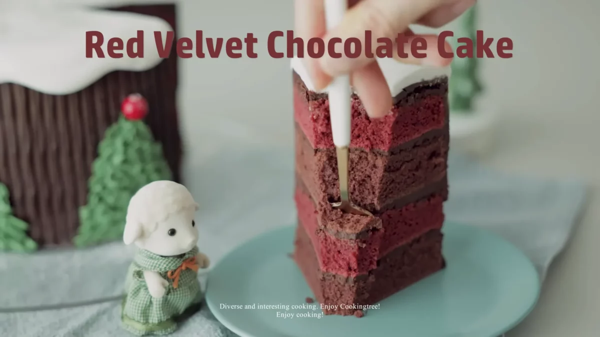 Christmas Red Velvet Chocolate Cake Recipe