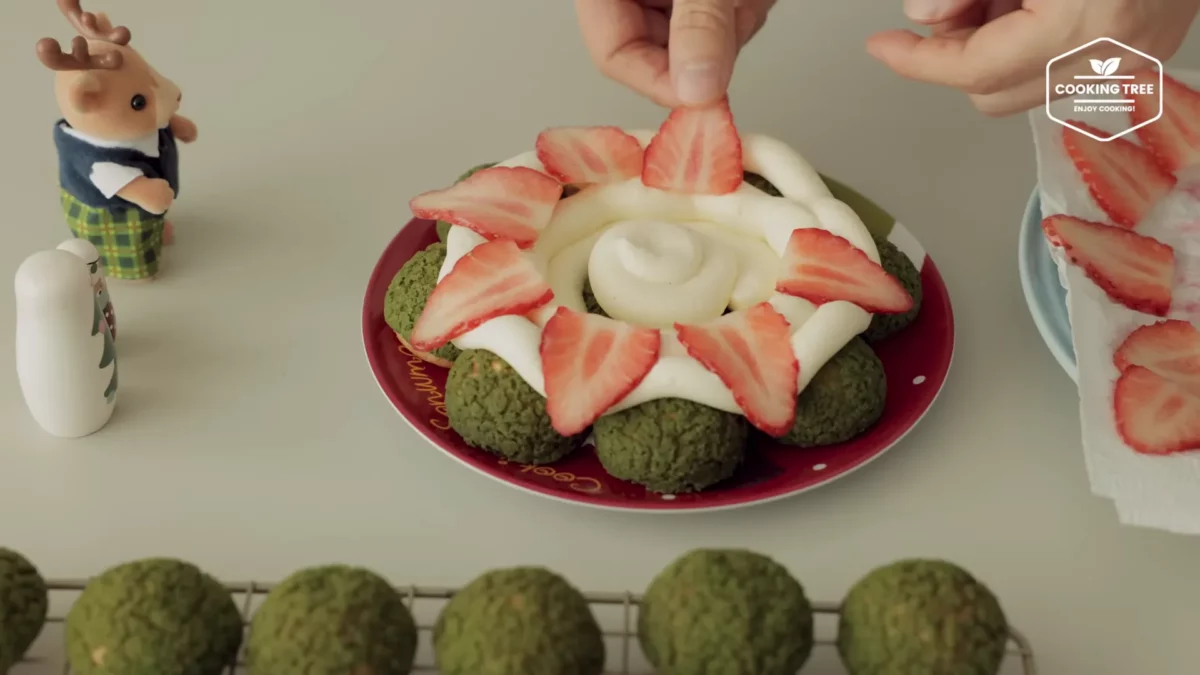 Christmas Tree Choux Au Craquelin Recipe