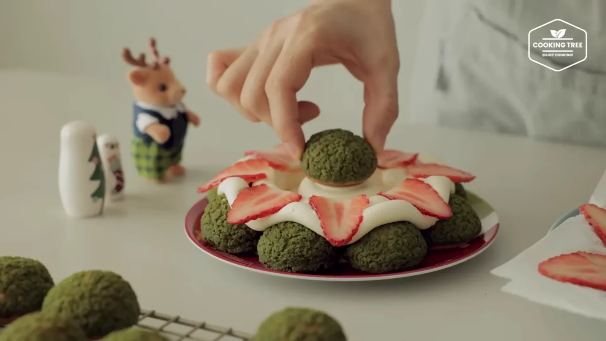 Christmas Tree Choux Au Craquelin Recipe