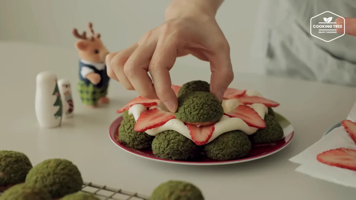 Christmas Tree Choux Au Craquelin Recipe