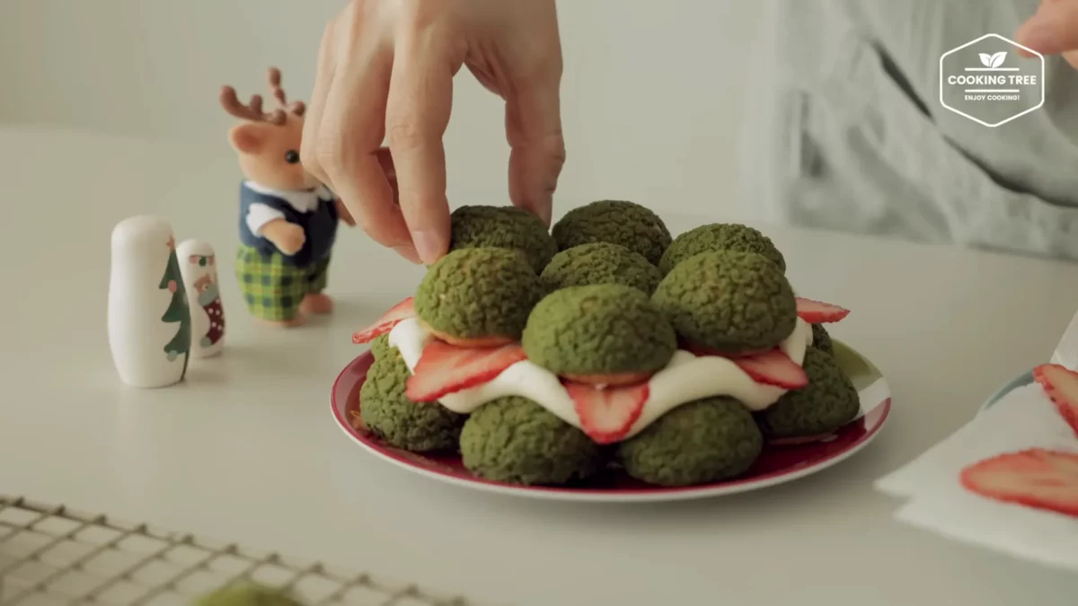 Christmas Tree Choux Au Craquelin Recipe