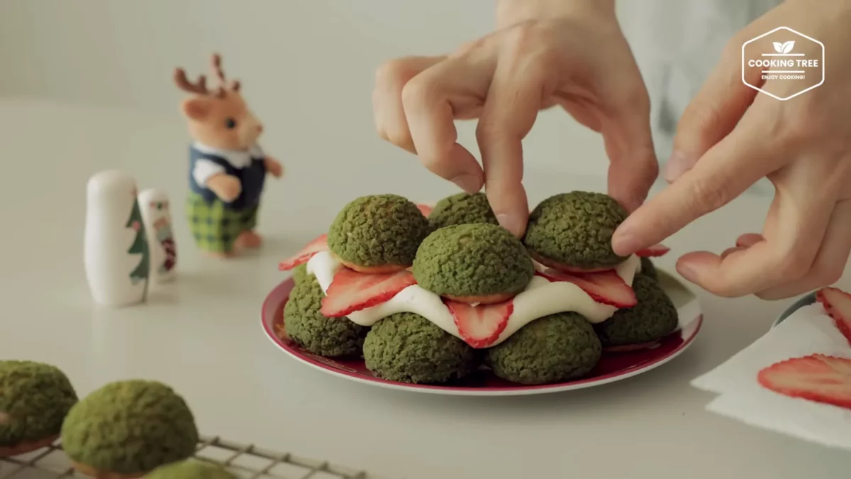 Christmas Tree Choux Au Craquelin Recipe