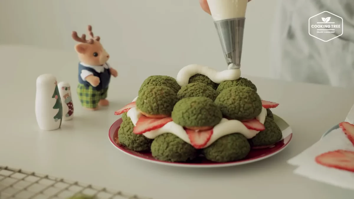 Christmas Tree Choux Au Craquelin Recipe