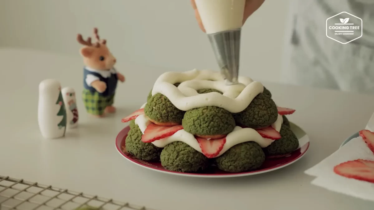 Christmas Tree Choux Au Craquelin Recipe