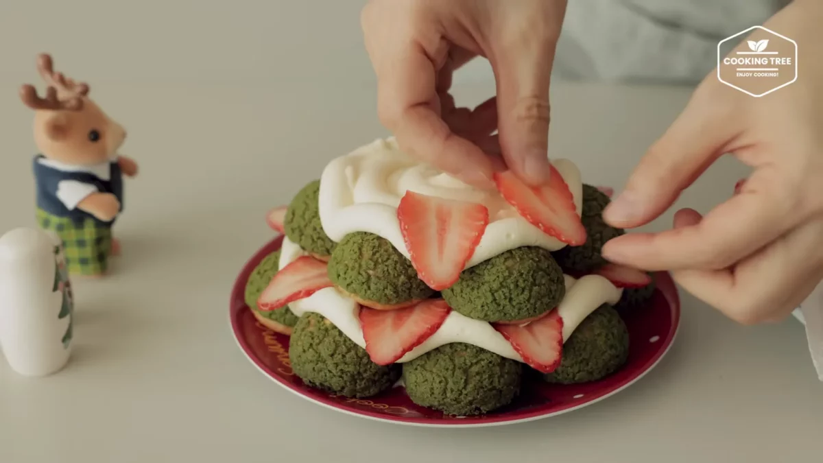 Christmas Tree Choux Au Craquelin Recipe