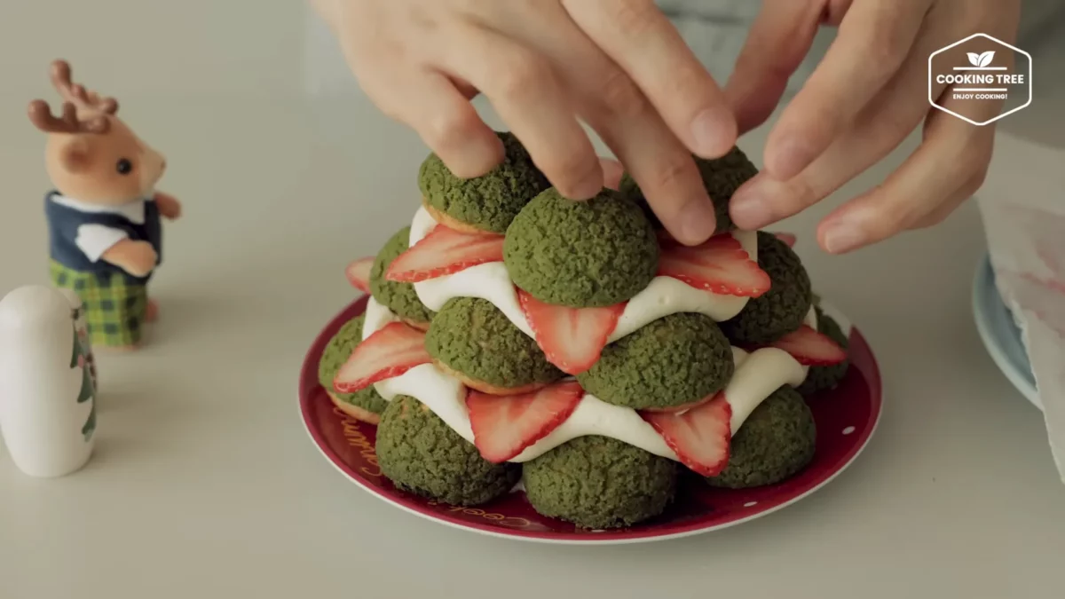 Christmas Tree Choux Au Craquelin Recipe