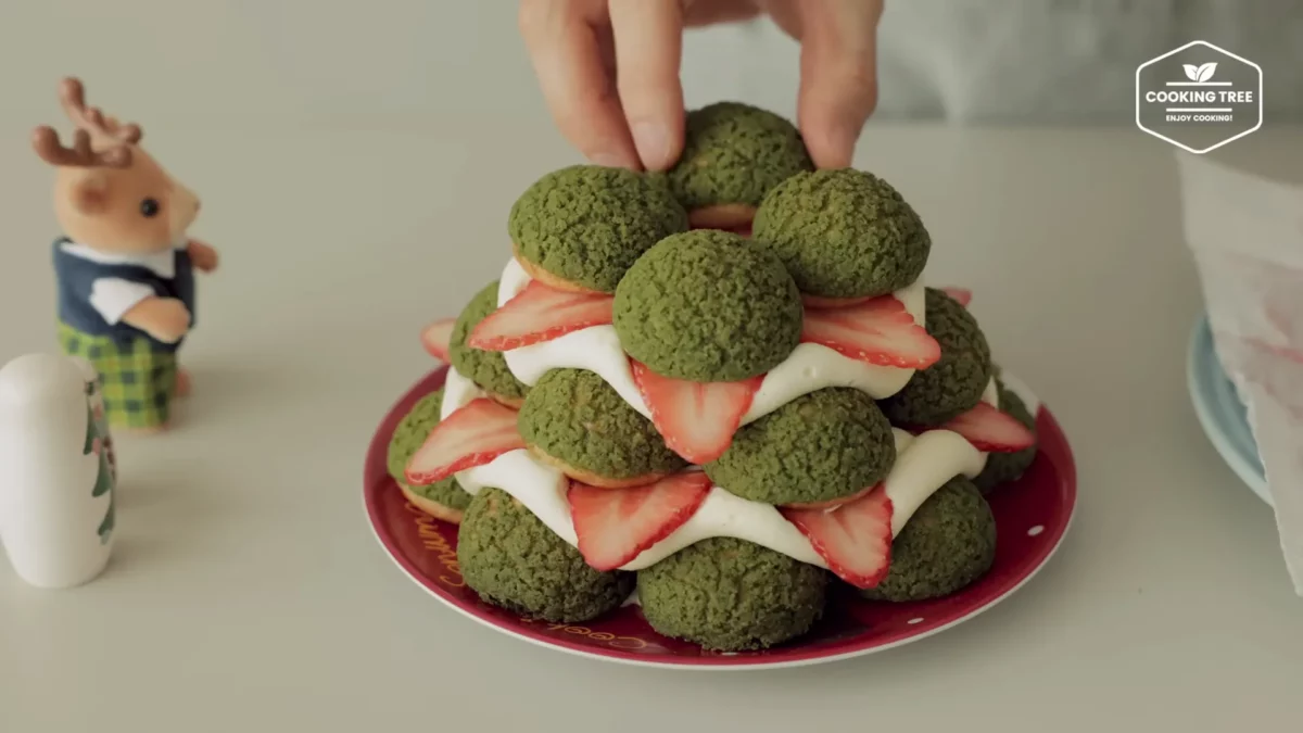 Christmas Tree Choux Au Craquelin Recipe