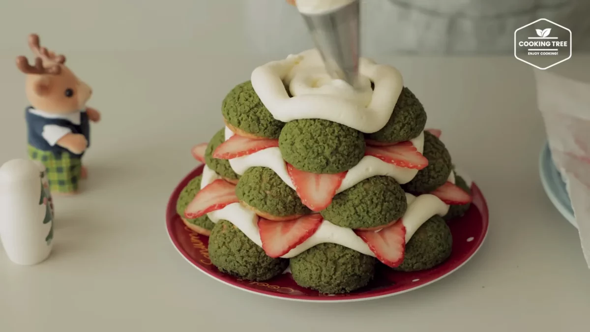 Christmas Tree Choux Au Craquelin Recipe