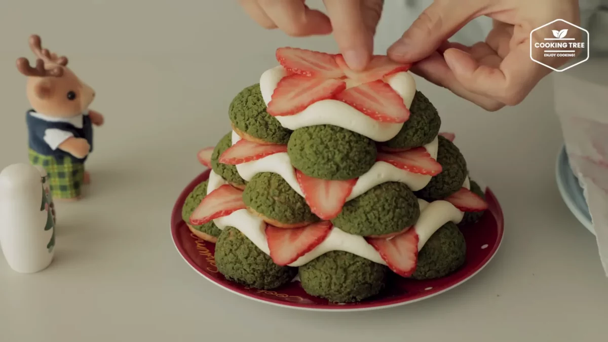 Christmas Tree Choux Au Craquelin Recipe