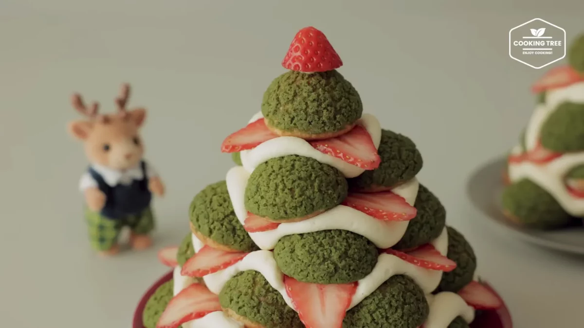 Christmas Tree Choux Au Craquelin Recipe