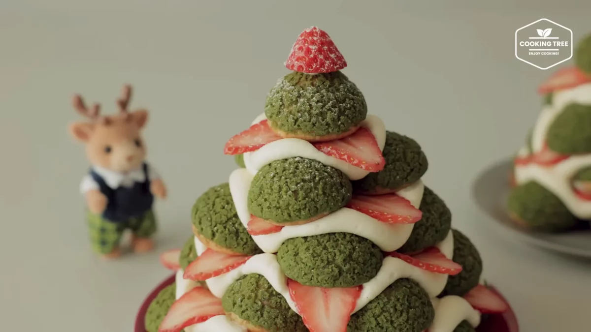 Christmas Tree Choux Au Craquelin Recipe