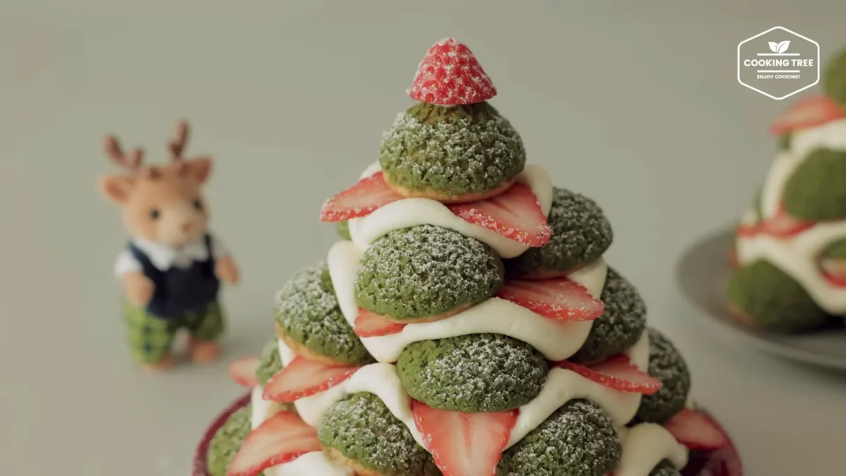 Christmas Tree Choux Au Craquelin Recipe