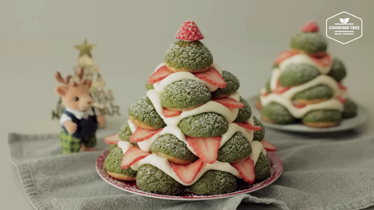 Christmas Tree Choux Au Craquelin Recipe
