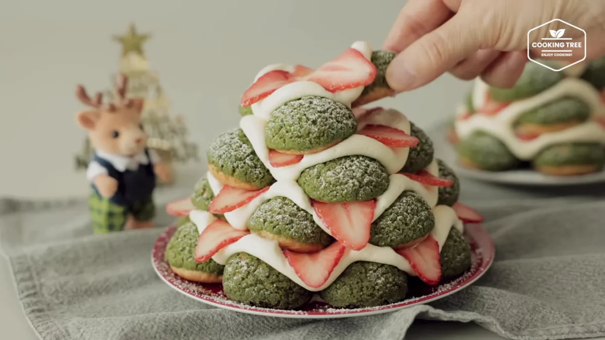 Christmas Tree Choux Au Craquelin Recipe