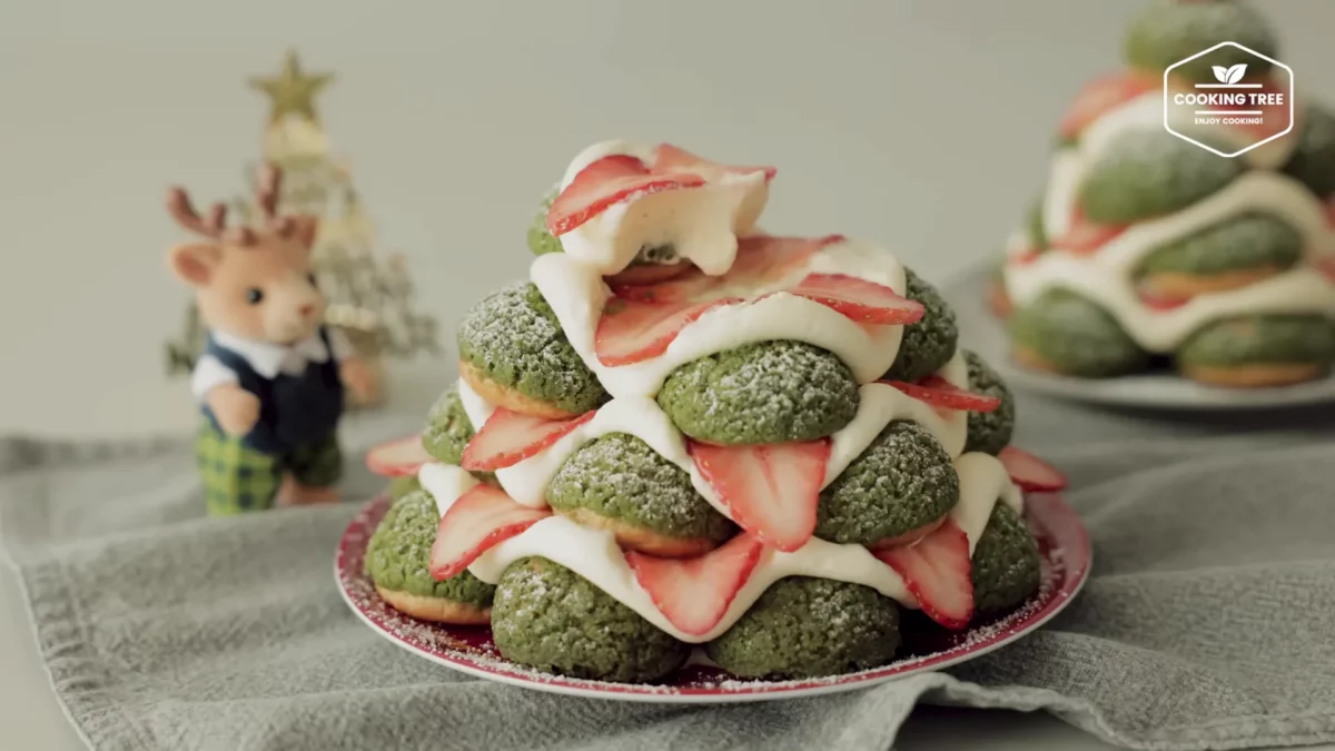 Christmas Tree Choux Au Craquelin Recipe