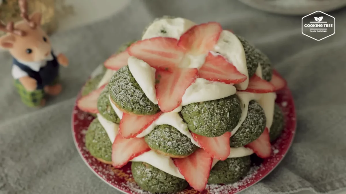 Christmas Tree Choux Au Craquelin Recipe